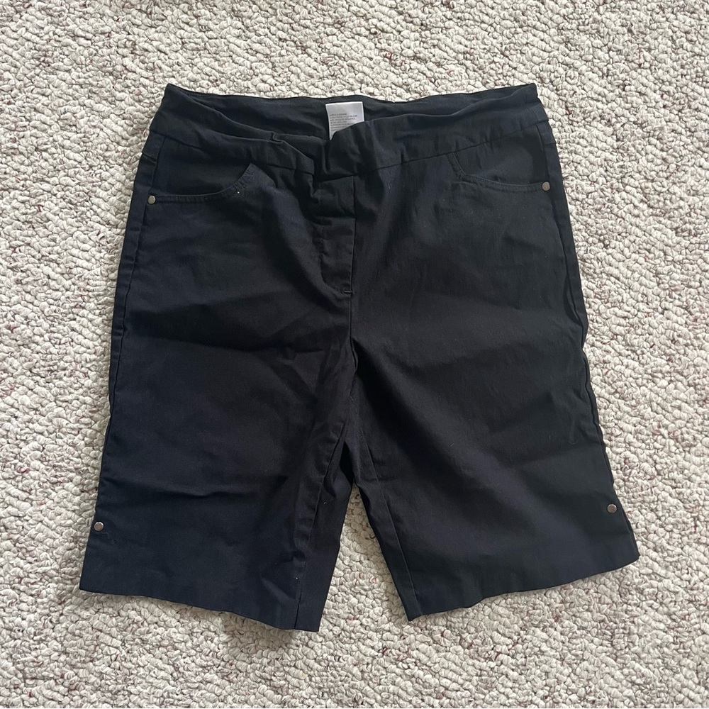 TRIBAL Women’s Black Business Casual Stretch Bermuda Short